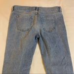 EXPRESS JEAN Cropped Girlfriend Fit Acid Wash Distressed Denim Jeans 8 Photo 7