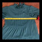 SheIn Green Lined dress - Size Large Photo 6