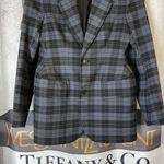 Balenciaga New Hourglass Checked Wool-Blend Blazer in Grey and Black Photo 6