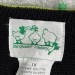 Quacker Factory Cardigan St Patricks Day Novelty Shamrock Beaded Black Green 1X Photo 6