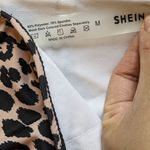 SheIn Swimsuit A piece with crossed leopard strips Sz M Photo 3