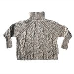 Moon & Madison Chunky Cable Knit Sweater Womens M Turtleneck Cozycore Marled Photo 2