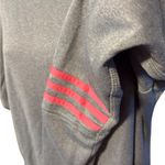 Adidas Running Women’s Gray Pullover Hoodie with Pink Accent Stripes XL Photo 2