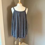 Deletta  Charcoal Knit Sweater Open Cold Shoulder Medium Photo 2