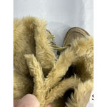 Womans Earth Shoe Miami Size 6 Tan Lined Lace Moccasin Mid calf Boots Brown Photo 5