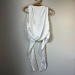 ZARA  Stain Tie Back White Top Women's Medium Photo 2