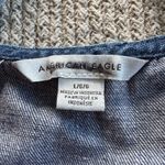 American Eagle  Dark Blue Denim Belted Mini Dress or Jumper Size Large Photo 5