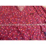 Dickies  Scrub Top XS  Pink Multicolor Flowers Daisy Cotton Scrubs Nurse Uniform Photo 5