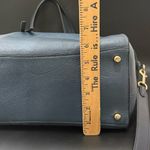 Coach C5689 Kleo Carryall Denim Blue Pebbled Suede Leather Satchel Shoulder Bag Photo 12