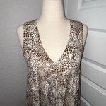 Sugar Lips Animal Print Sleeveless Ruffle A-Line Babydoll Swing Dress Size M Photo 0