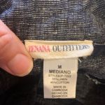 Zenana Outfitters Womens Navy/Black Linen Cotton Chino Shorts Low Rise Photo 6