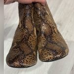 Bershka  Snake Skin Chunky Heel Boots Size 37 EU 7 US Photo 6
