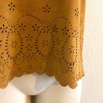 ZARA NWOT faux suede  Trafaluc halter top. Sz S Photo 4