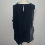 Universal Threads Universal Thread Black Linen Blend Sleeveless Tank Top | Size Large NWT Photo 4