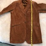 Dennis Basso Dennis by  genuine leather jacket blazer Women’s size medium brown Photo 10