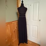 Max Studio  Black Spaghetti Strap Long Dress Photo 5