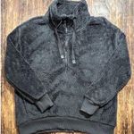 Cozy Sherpa MEMBERS MARK  WOMENS LARGE L 1/4 ZIP PULLOVER DARK GREY FLEECE Photo 0
