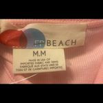 Free People  Beach Bel Air Midi Dress Size Medium Pink Ribbed Puff Sleeve Photo 9