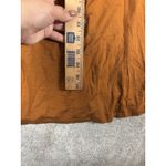 Garnet Hill ‎ Orange Seamed Knit Trapeze Dress Stretch Jersey 3/4 Sleeve S Photo 4