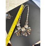 Chunky Metallic Statement Necklace & Gold Photo 6