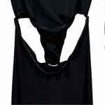 LaQuan Smith NWOT Turtleneck Jumpsuit With Cut Out Hip Detail Black Size Large Photo 8