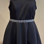 Emerald Sundae Ladies Black Round Neck Back Zip Fit & Flare Dress SZ 11 NWT Photo 0