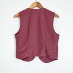 Vintage Faux Suede Vest in Rose Mauve | Size S/M Pink Size M Photo 6