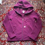 Carhartt  Womens Kentwood Fleece Hooded Jacket Full Zip Purple Small Photo 0