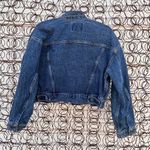 Levi's Vintage 80s 77933 Crop Trucker Jacket Orange Tan Tab Jean Denim MEDIUM Photo 2