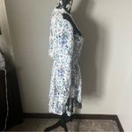 Fleur du mal silk jungle print dress floral women’s long sleeve NWT boho size 6 Blue Photo 3