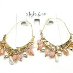 Style & Co Shaky Bead & Imitation Pearl Drop Earrings in Gold MSRP $25 NWT Photo 0