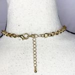 NWOT Egyptian Revival Style Gemstone Beaded Necklace Gold Tone Turquoise Larimar Photo 3