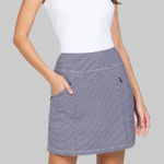 NWT IBKUL Mini Check Skort Womens M Black White Golf Activewear Tennis UPF 50 Gray Size M Photo 0