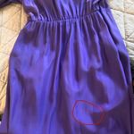 Vintage Deadstock Royal Blue Collared Faux Wrap Shirt Dress Photo 9