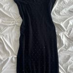 MSGM Elegant Black Mini Dress with Shimmer Size 2 Photo 0