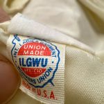 Vintage 60s Evelyn Pearson Union Made Cream Ruffled Robe Retro Yellow Size M Photo 7