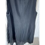 Sunny Leigh Black Pleated Asymmetrical Hem Tank Top Women Size L Photo 8