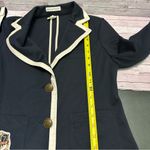 Aeropostale Collegiate Crest Patch Navy Blazer with Cream Trim size M Photo 5