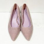 Kate Spade  9.5 Madlyne Lavender Winter Wool Pumps Block Heel Pointed Toe Shoes Photo 1