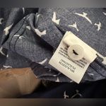 Foxcroft Women's Brooke Bird Print Wrinkle Free Shirt Blue Size L Photo 8