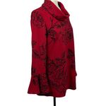 Coco Bianco  Floral Mock-Neck Top Size L Photo 4