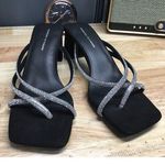 Fashion to figure Nikita Wide Width Women's 10 W Silver Slip-On Dress Sandals Photo 0