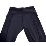 Lululemon Leggings Women's Blue Mesh Sheer Side Panels High Rise Size 6 Photo 8