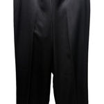 Talbots  Vintage Pure Silk Dress Pants Side Zipper Trousers Lined Solid Black 10 Photo 0