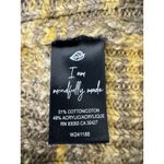 Nic+Zoe  Women's‎ Large L Sweater Knit Pullover Cowl Neck Yellow Brown Comfort Photo 9