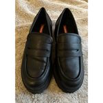 Unionbay Y2K Chunky Loafers Black Slip On "Jay" Women’s Size 8.5M Faux Leather Photo 2