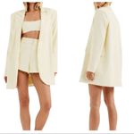 For Love & Lemons  Courtney Gabardine Boyfriend Women’s Blazer Size Medium NWT Photo 1