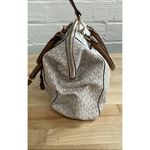 Michael Kors MK White/Brown  Riley Purse - Size M Photo 4
