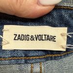 Zadig & Voltaire Denim Mini Skirt with Frayed Hem Photo 9