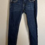 Miss Me Copper Embroidered Faux Flap Pocket Mid Rise Easy Skinny Size 28 Photo 0